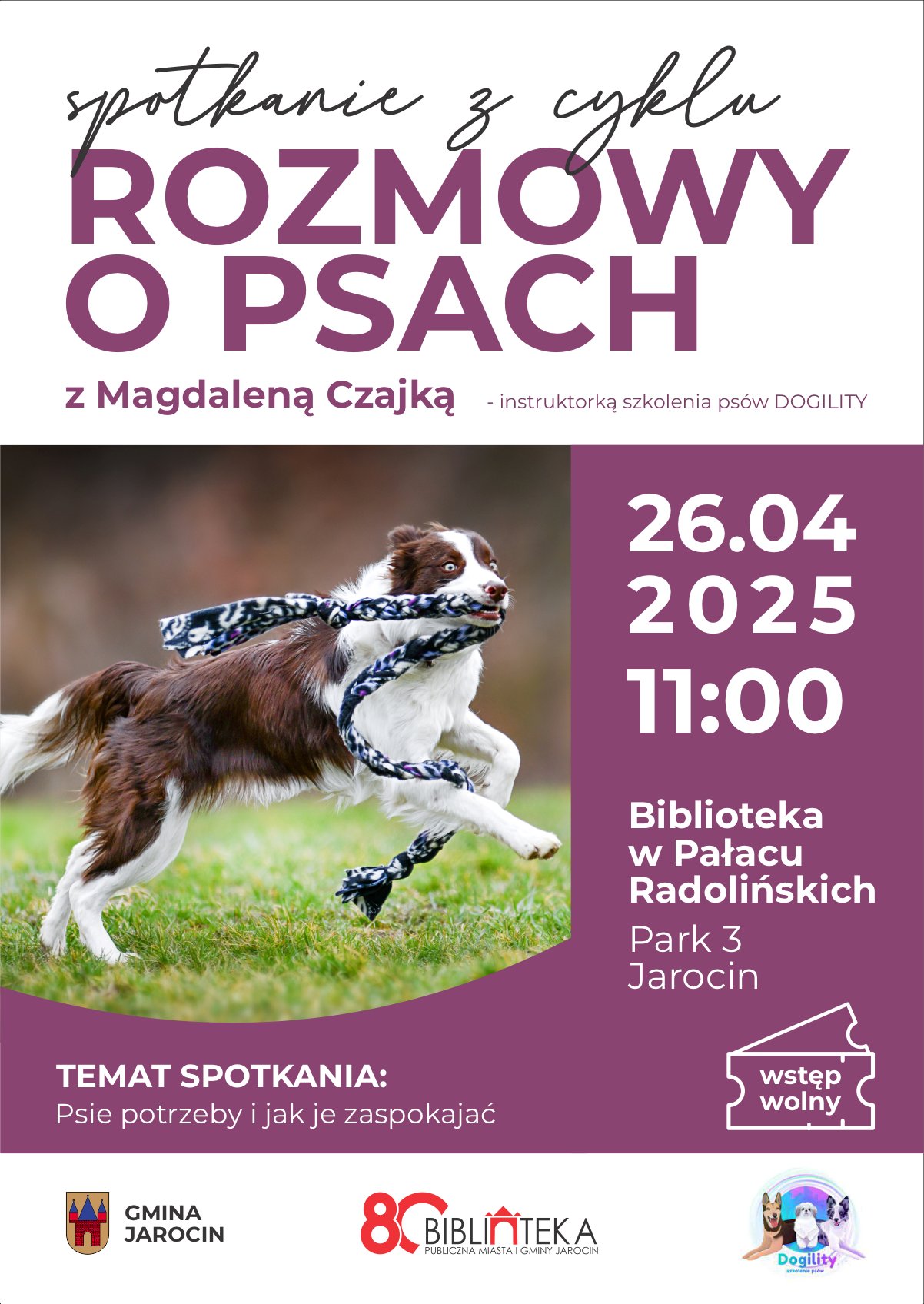 Porozmawiajmy o psach: „Psie potrzeby i jak je zaspokajać”