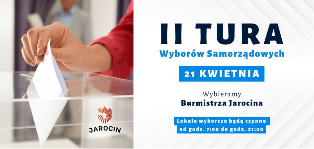II tura wyborów na Burmistrza Jarocina – sprawdź gdzie możesz głosować