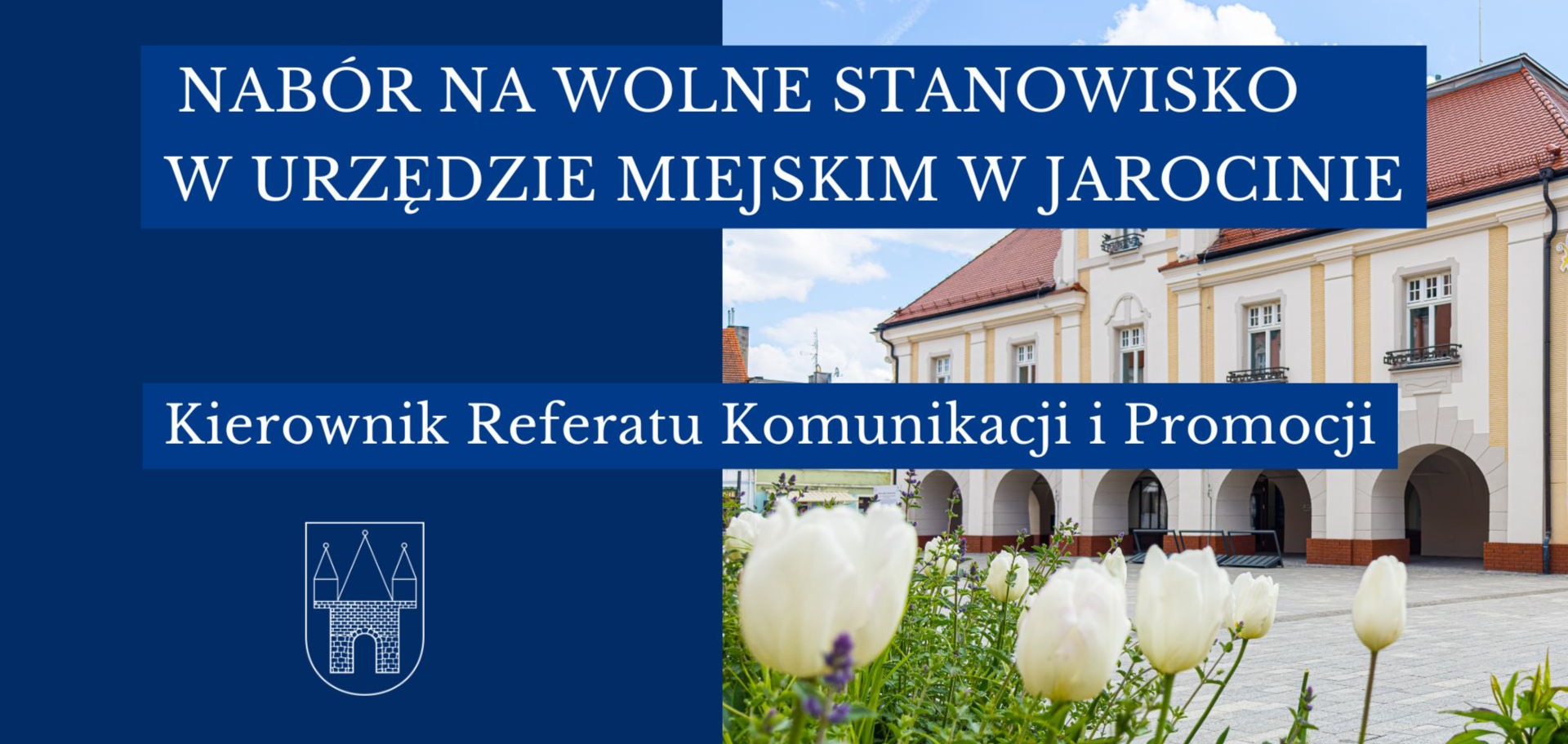 Nabór na wolne stanowisko w Urzędzie Miejskim w Jarocinie