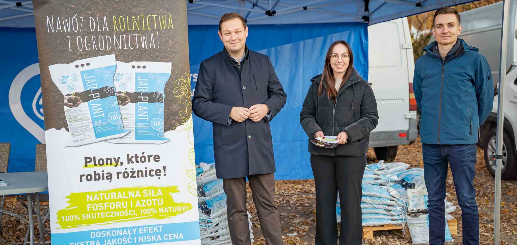 Rozdawali JAR-PLANT na targowisku